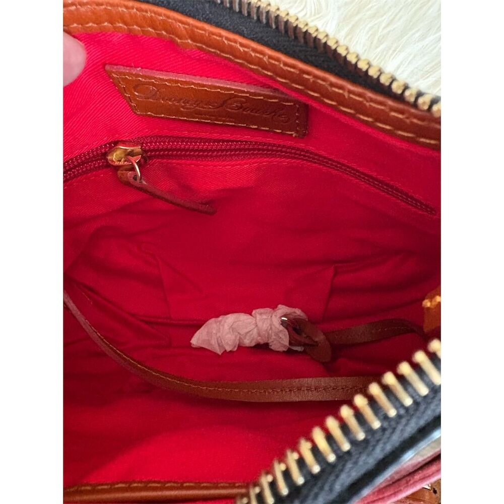 Dooney & Bourke Mini Margot Crossbody Bag Black/Tan Leather Women's New with Tag - Picture 4 of 10